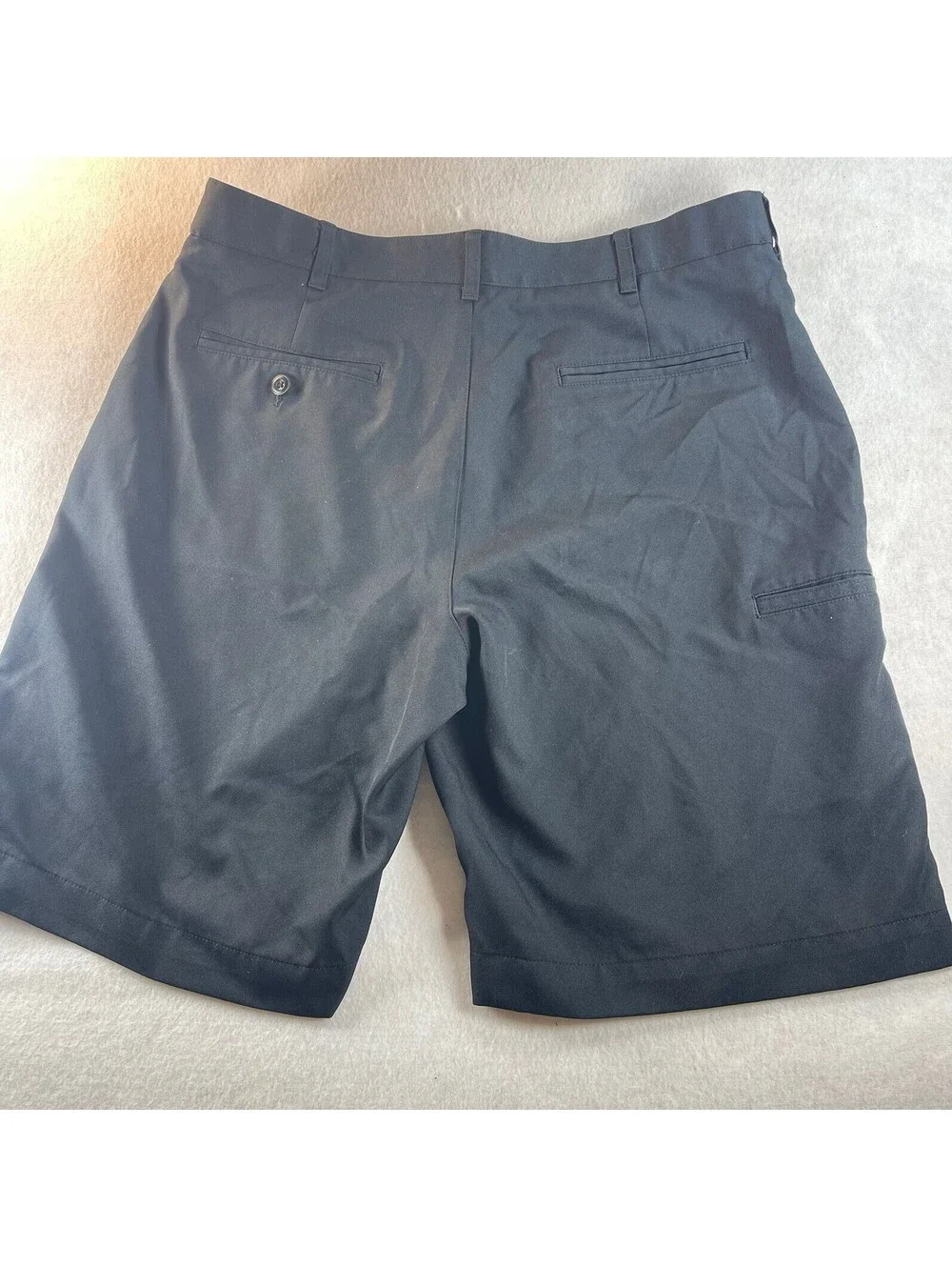PGA Tour Men's Golf Chino Shorts Size 34 Black Lightweight Summer Cruise